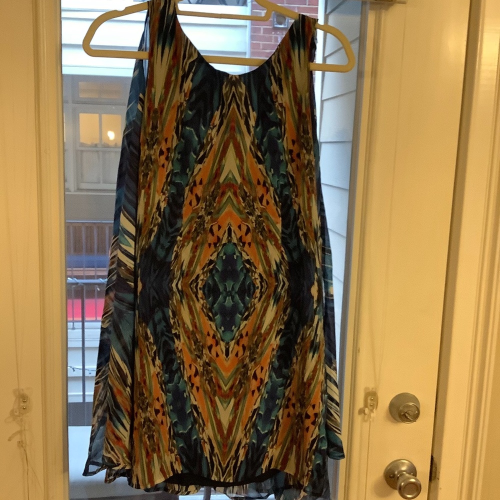 Multi color Cape dress